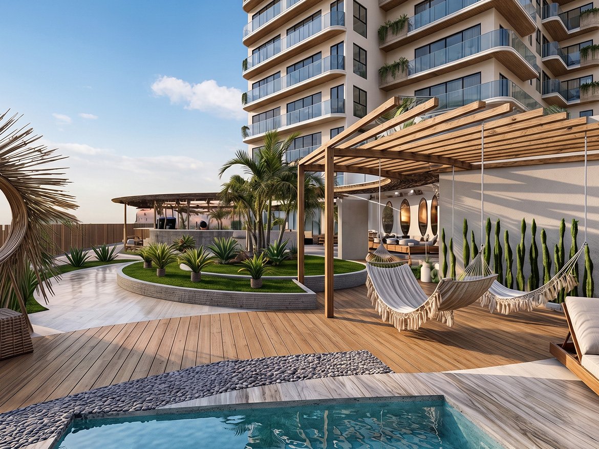06-alberca-terraza-playa-dorada-el-encanto-departamento-mazatlan-inmobiliaria-tenure Playa Dorada Modelo B