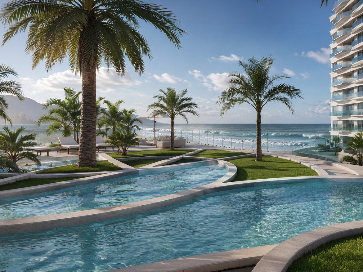 08-alberca-terraza-playa-dorada-el-encanto-departamento-mazatlan-inmobiliaria-tenure Playa Dorada Modelo B
